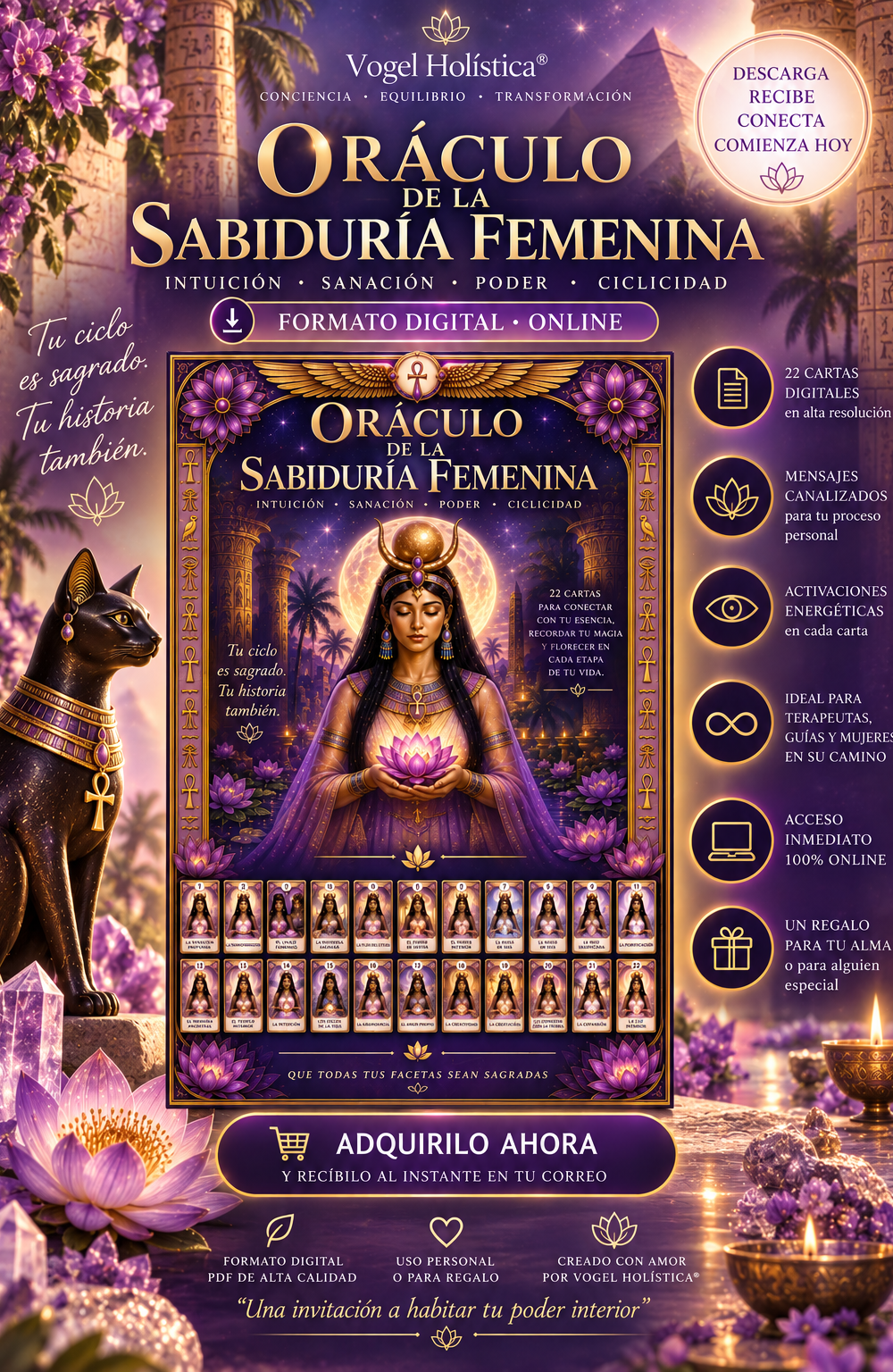 Oráculo de Sanación Femenina Isis